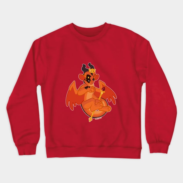 Queen Scarlet Crewneck Sweatshirt by Studio Maverick Art